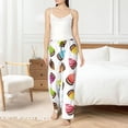 thumbnail image 5 of Pajama Pants Women, Colourful Ice Cream Print White Sweatpants Soft Sleep Lounge Pants, Casual PJ Bottoms Pants with Pockets, 5 of 5