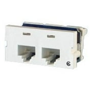 Ortronics Clarity 6 Series II - Modular insert - CAT 6 - fog white - 2 ports