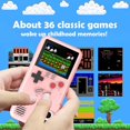 thumbnail image 3 of Gameboy Case for iPhone, FYBTO Retro 3D Phone Case Game Console with 36 Classic Game, Color Display Shockproof Video Game Phone Case for iPhone (for iPhone 6/6s/7/8, Pink), 3 of 5