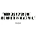 thumbnail image 2 of ArtsyQuotes 32x25 Black Ornate Wood Framed with Double Matting Museum Art Print Titled - Vince Lombardi Quote: Winners Never Quit, 2 of 4