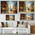 thumbnail image 4 of Designart "Romantic Moments in Paris I" Cityscapes Framed Wall Art - Industrial Orange Paris Entryway Framed Wall Art, 4 of 6