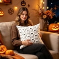 thumbnail image 5 of 2pack Plush 3D Ghost Throw Pillow Covers - Fall/Halloween/Thanksgiving Decor, Cozy Textured Cushions for Couch/Bed, Multiple Autumn Colors, 5 of 7