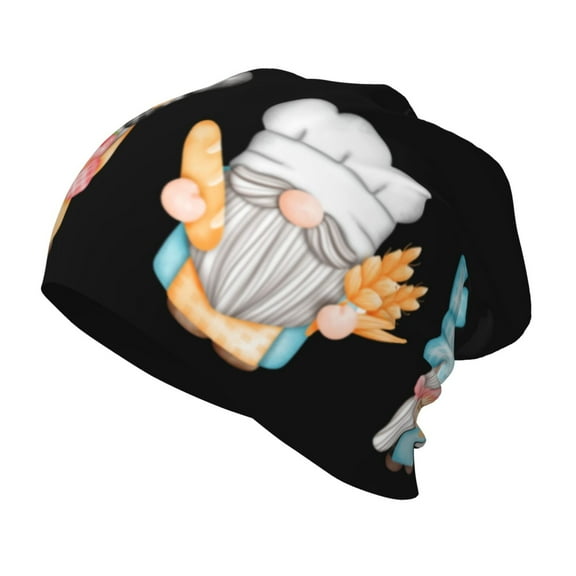 Qokaie Little Chef Gnome Unisex Baby Beanie Hat Infant Toddler Kid Hats Baby Soft Cute Knit Cap Nursery Beanie