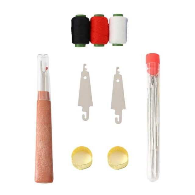 DIY Knitting Craft Kit for Indoor Use – Metal Needlework Set with Threader and Seam Tool for Beginners and Experts