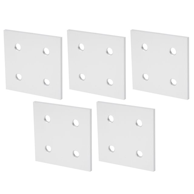 AMONIDA 4‑Hole Vertical Connecting Plate,Hardware Accessories,5Pcs 4‑Hole Vertical Connecting Plate For Aluminium Extrusion Joining Board