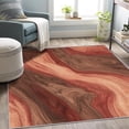 thumbnail image 3 of Natural Wood Grain Area Rug, Red Brown Rustic Texture Carpet, Washable Non Slip Low Pile Soft Thin, Living Room Bedroom Home Decor Mat 3x5ft(Small), 3 of 8