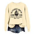 thumbnail image 4 of Venzia Women Halloween Crewneck Sweatshirt, Black Long Sleeve Pullover Top, Casual Fall Graphic Sweatshirt, 4 of 4