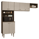 thumbnail image 1 of Cocina Integral Completa Modular Madesa Gourmet 235cm Marrón/Crema, 1 of 10