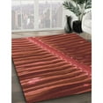 thumbnail image 3 of Ahgly Company Machine Washable Indoor Square Transitional Grapefruit Red Area Rugs, 4' Square, 3 of 7