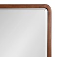 thumbnail image 3 of Kate and Laurel McLean Modern Wood Framed Rounded Rectangle Wall Mirror, 20 x 36, Walnut Brown, Decorative Round Rectangular Mirror for Contemporary Wall Decor, 3 of 8