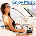 thumbnail image 4 of Pyle Bluetooth Marine Radio Receiver 300W Double DIN Boat Marine Head Unit Amplifier System (White), 4 of 6
