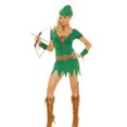 thumbnail image 2 of Elegant Moments EM-9682 6 PC Devious Archer Womans Costume Green/Brown / S, 2 of 2