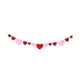 thumbnail image 3 of Guirnalda colgante de corazón, pancarta de guirnalda de corazón de fieltro, suministros para fiestas, arte artesanal, decoración del Día de San , Estilo b, 3 of 8