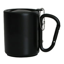 Portable Carabiner Hook Handle Mug with Lid Outdoor Travel Coffee Mug Camping Hiking Cup Lightweight Insulated Mug