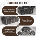 thumbnail image 6 of Djiypn Suction Cup Sink Corner Rack, Sink Corner Drain Box For kitchen, Clear Corner Sink Strainer Basket with Drainage Holes, Sink Organizer Rack for Kitchen for Sponges, Scrubbers (Black), 6 of 9