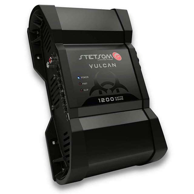 Stetsom Vulcan 1200 1.2K RMS 2 Ohm Mono Car Amplifier with Smart Coolers