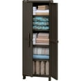 thumbnail image 2 of Rimax Wicker Utility 4-Shelf Storage Cabinet, Brown, 2 of 3