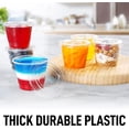 thumbnail image 3 of Simple Craft Jell-O Shot Cups with Lids Plastic Portion Cup Condiment Containers 5.5oz 100 Pack, 3 of 7