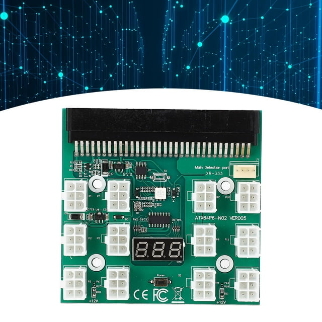 PSU Breakout Board, Fácil Instalació Profesional 1600W 6 PIN DE ALIMENTACIÓN DE ALIMENTACIA