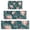 Pioneer Flower Floral-3, variant on Pioneer Flower Floral Print Pattern Kitchen Rugs Sets Of 3,Kitchen Runner Rugs Non Skid Washable,Decorative Kitchen Floor Mats for Kitchen,Sink,Laundry,17"x30" 17"x47" 17"x59"
