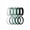 Pack J: White, Green Bay Metallic, Feldspar, Galapagos Green, Black, variant on ThunderFit Silicone Rings for Her, Mix Women's Silicone Wedding Rings, 1.8mm Thick Rubber Engagement Rings Swivel & 5.5mm Classic Rings Combo