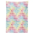 thumbnail image 3 of Ambesonne Watercolor Tablecloth Rectangular Table Cover, Paintbrush Effect Hearts, 60"x84", Multicolor, 3 of 4