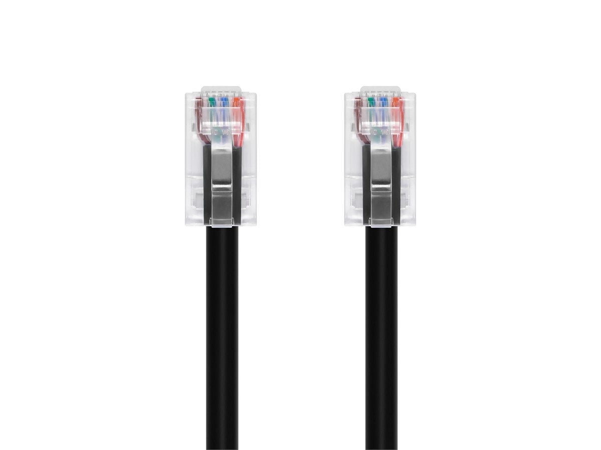 Monoprice Cat6A Patch Cable - 50 Feet - Black | 26AWG, 10G, Bare Copper Conductor, Gold Plated Copper Connector, RJ45, Non-Booted Ethernet Cable