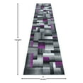 thumbnail image 4 of Masada Rugs Modern Contemporary Runner Area Rug, Purple Grey Black (2 Feet 4 Inch X 10 Feet 11 Inch) Runner, 4 of 6