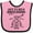 Pink and Black, variant on Inktastic Future Robotics Engineer Boys or Girls Baby Bib