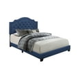 thumbnail image 3 of Sleepy's by Mattress Firm Harley Button Tufted Headboard with Low Profile Bed Frame, Queen , Blue, 3 of 5