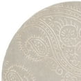 thumbnail image 5 of SAFAVIEH Bella Laurel Floral Paisley Wool Area Rug, Silver/Beige, 5' x 5' Round, 5 of 6