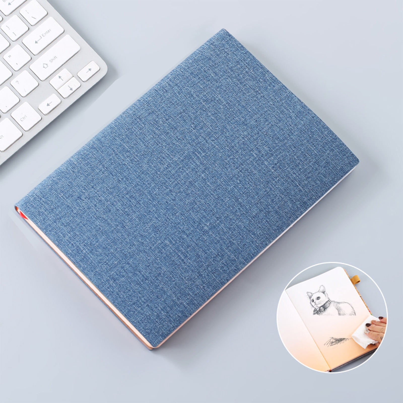 Dvruxg A5 Reusable Erasable Smart Writing Notebook – Digital Convertible Tech Notebook for Office(Blue)
