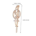 thumbnail image 2 of IDEANATEGRATE 4Ud Pasadores Para Metálicos Dorados Con Pedrería Y Charms De, 2 of 7