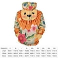 thumbnail image 2 of Floral Lion Cubs Cute 3d Sweatshirts Hoodie Fashion Casual Personality Men's Women Street Hoodie Pullovers Long Sleeve Comfortable Top, 2 of 6