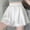 White, variant on Comfy Shorts for Women Summer Lace Trim Cute Bloomer Shorts Black Puffy Elastic Waist Shorts for Women L