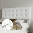 thumbnail image 1 of Full Size Platform Bed Frame with 4 Storage Drawers & Headboard,Faux Leather or Linen, Button Tufted Platform, Strong Wooden Slats,No Box Spring Needed, 1 of 7