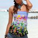 thumbnail image 4 of Camiseta sin mangas sin tirantes para mujer, camisetas de tubo de verano, blusa informal Sexy con hombros descubiertos para vacaciones Fridja hjk6686, 4 of 6