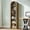 Brown, variant on Fnova 74.8" Open Arch Bookcase, 6-Tier Display Storage Shelf, Space-Saving Farmhouse Bookshelf for Living Room, Bedroom, Home Office, Grey