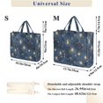 thumbnail image 2 of FORMRS Womens Corduroy Tote Bag Crossbody Shoulder Purse Handbag with Detachable Strap, Blue Firefly Pattern, 2 of 7