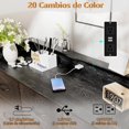 thumbnail image 4 of FURRIFIC Comoda Cajonera para Recamara, Comodas y Cajoneras con 2 Salidas y 2 USB Luces Led, Mueble Organizador Cajoneras de Estructura Metal con 9 Cajones, Almacenamiento de Casa y Oficina (Blanco), 4 of 9