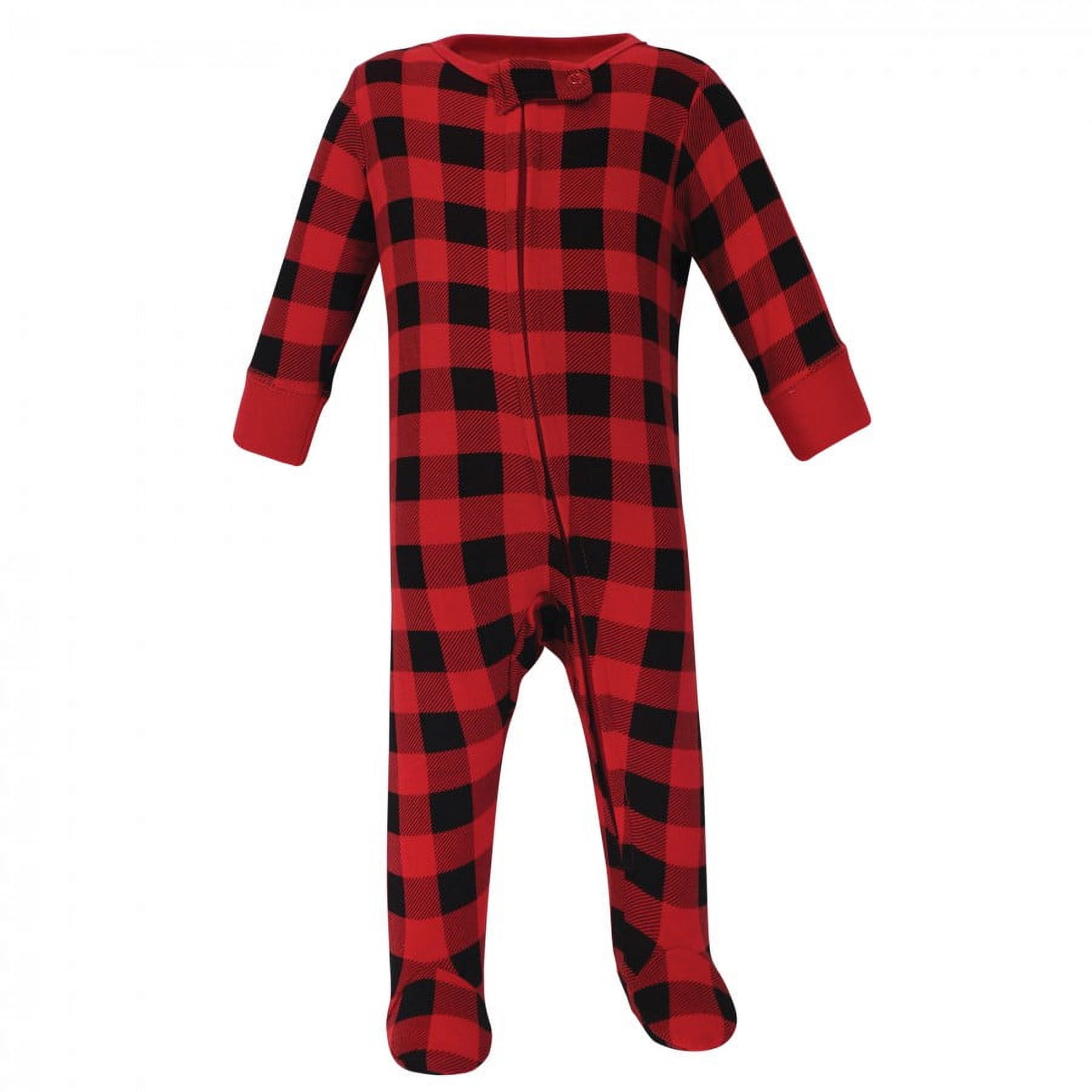 Hudson Baby Infant Boy Cotton Zipper Sleep and Play 3pk, Moose, 6-9 Months