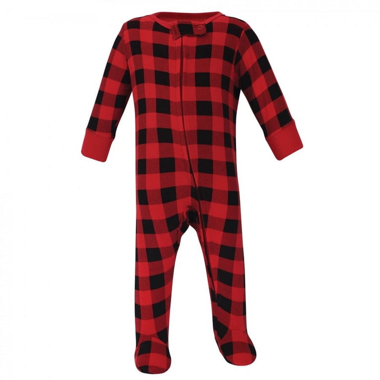 Hudson Baby Infant Boy Cotton Sleep and Play 3-Pack, Moose, 3-6M photo 4