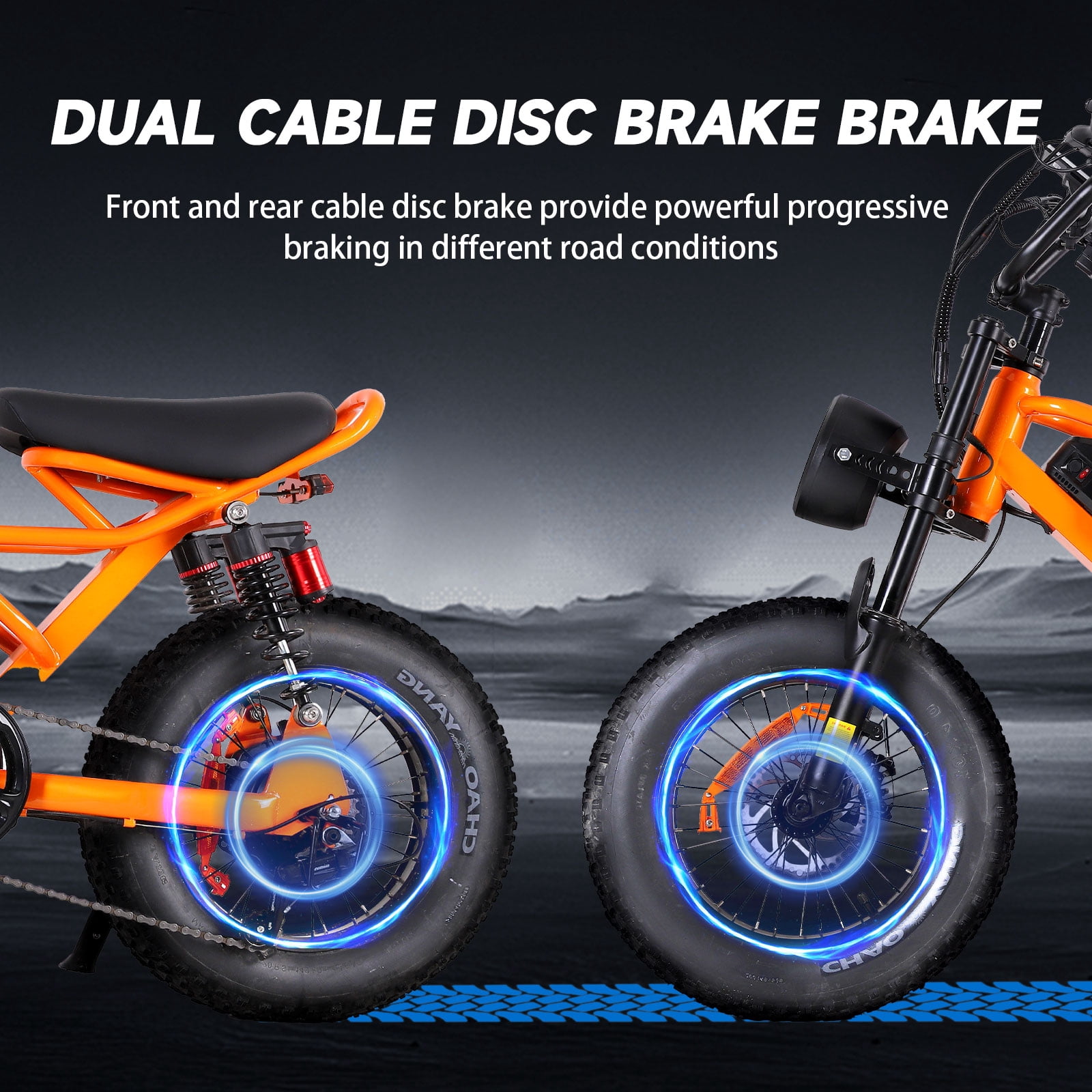 Spacewalk 16" Fat Tire Electric Bike – 750W Motor, 21.7MPH, 48V 15Ah Removable Battery – Compact Ebike for Riders 4'10" to 5'5" & Teens – 4 Shock Absorbers, Smooth Ride