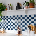 thumbnail image 3 of 10 Sheets Peel and Stick Backsplash - 9" x 9" 3D Adhesive Peel and Stick Tile Backsplash for Kitchen Bathroom,Checkerboard Checkered Stickers, 3 of 12