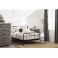 thumbnail image 4 of South Shore, Versa collection, Metal Platform Queen Bed Pure Black, 4 of 9