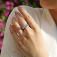 thumbnail image 5 of 2.0ct/S925 Silver Moissanite Ring, Men's, Women's, Temperament and Fashion, Party, Engagement, Wedding, Gifts for Men and Women, Wedding Anniversary, GRA Certificate, Platinum Plated 18K, 5 of 10