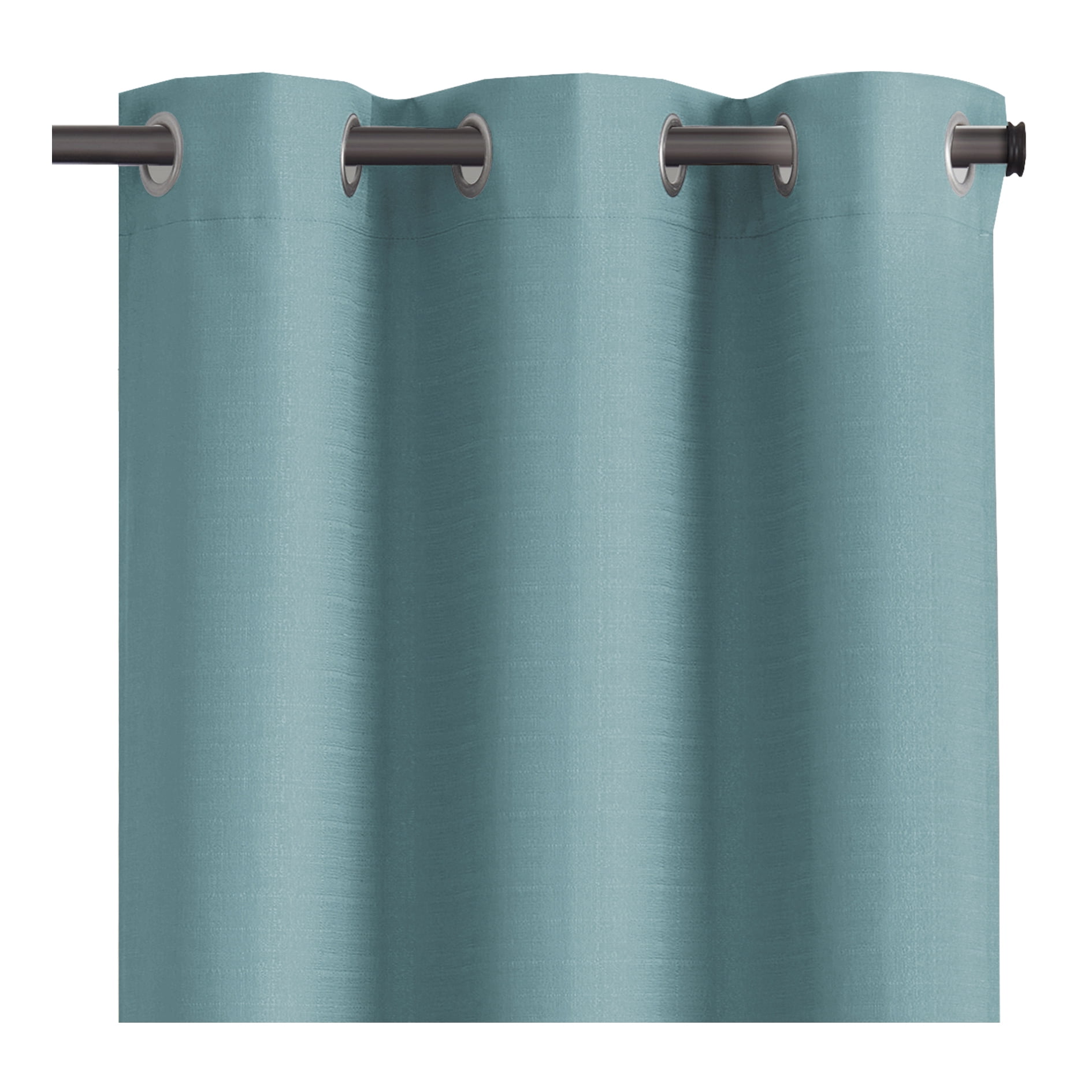 Eclipse Samara Seaglass Green Blackout Grommet Single Curtain Panel, 42" x 84"