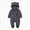A114-Dark Gray, variant on boobe Newborn Infant Baby Boys Girls Snowsuit Winter Coat Solid Bear Warm Fleece Hooded Footed Romper Jumpsuit Outfits