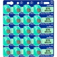 thumbnail image 1 of Murata 370 SR920W Battery 1.55V Silver Oxide Watch Button Cell (20 Batteries), 1 of 5