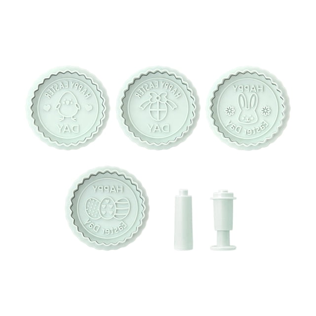 Easter Bicky Molds Set Bicky Print Three Dimensional Bicky Print Bicky Snack Cheese Cake Baking Molds Chicken Bunny Egg Shaped Cookie Cutter For Home Baking